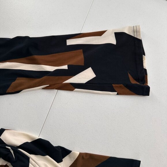 Lildy Printed Handkerchief Hem Tunic Top Size S-M Retro Hippie 70s Colorblock - Picture 8 of 9